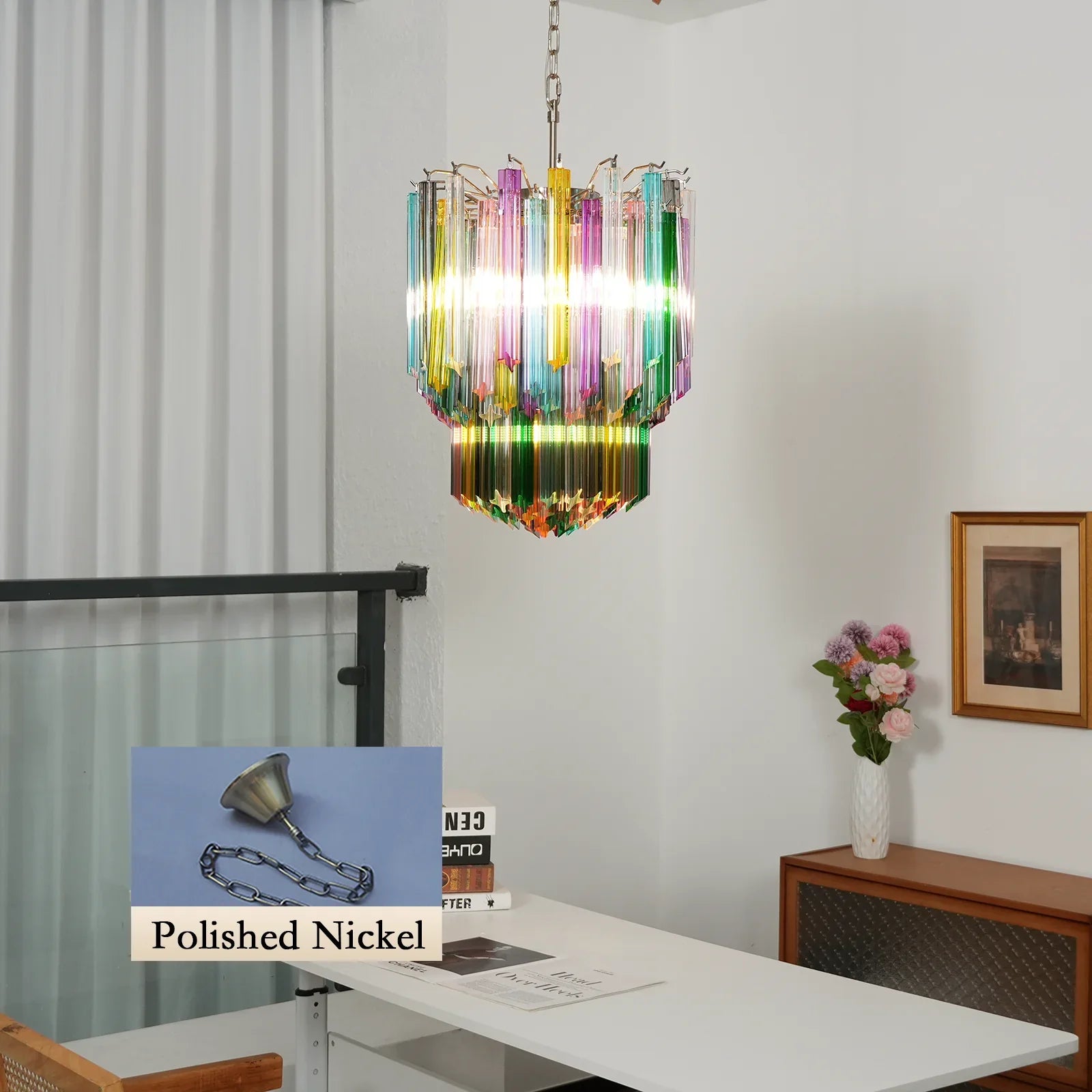 Prismatic Murano Colorful Chandelier product image