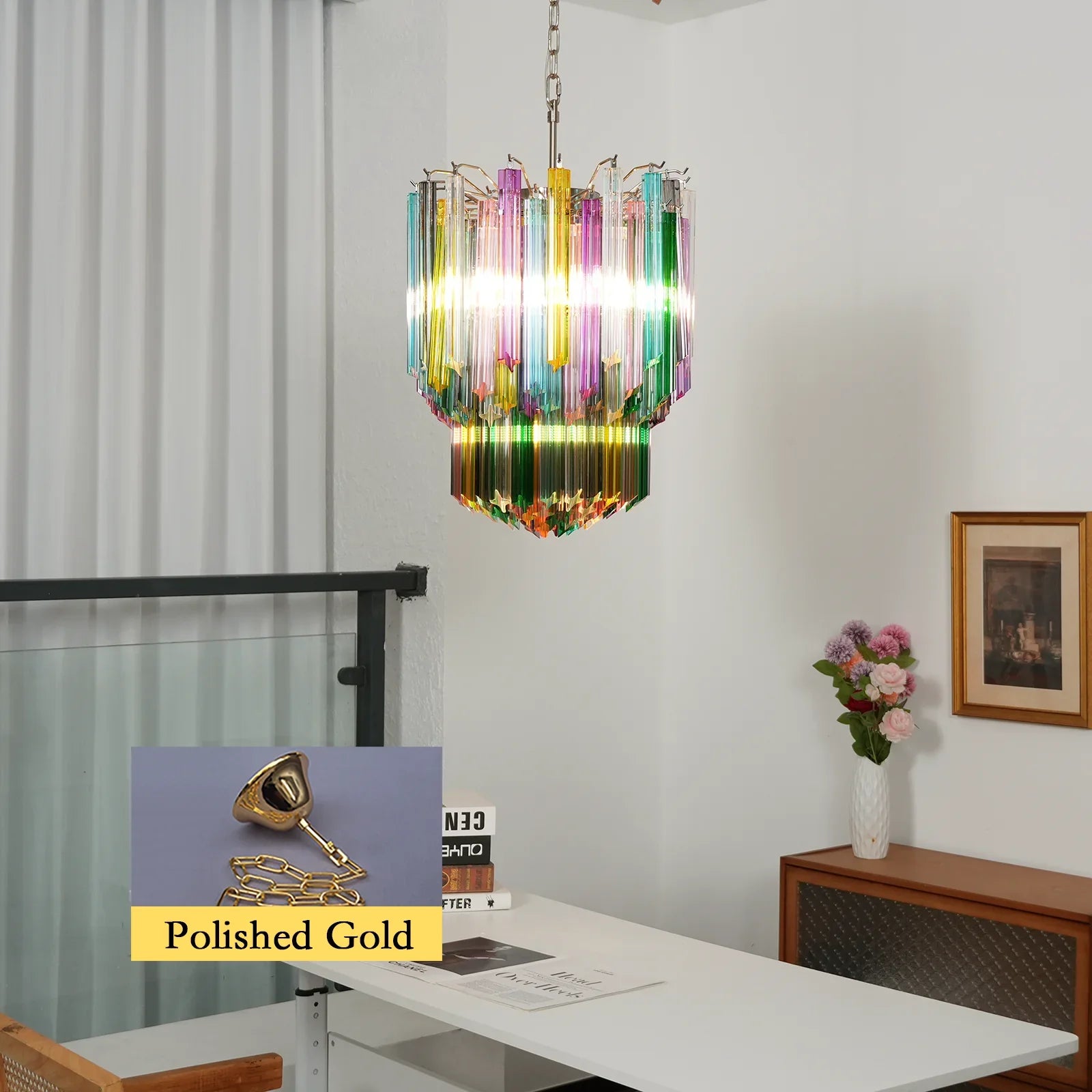 Prismatic Murano Colorful Chandelier product image