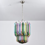 Prismatic Glass Colorful Chandelier Glass lighting by Bling Lighting Studio