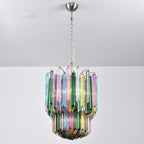 Prismatic Glass Colorful Chandelier Glass lighting by Bling Lighting Studio