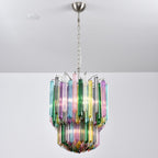 Prismatic Glass Colorful Chandelier Glass lighting by Bling Lighting Studio