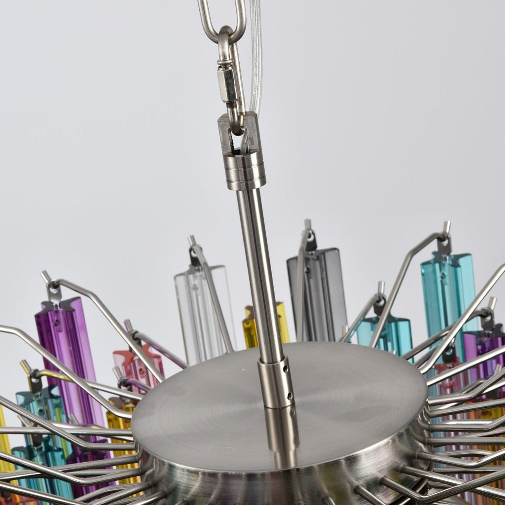 Prismatic Glass Colorful Chandelier Glass lighting by Bling Lighting Studio