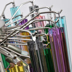Prismatic Glass Colorful Chandelier Glass lighting by Bling Lighting Studio