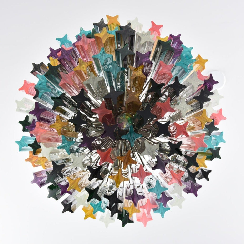 Prismatic Glass Colorful Chandelier Glass lighting by Bling Lighting Studio