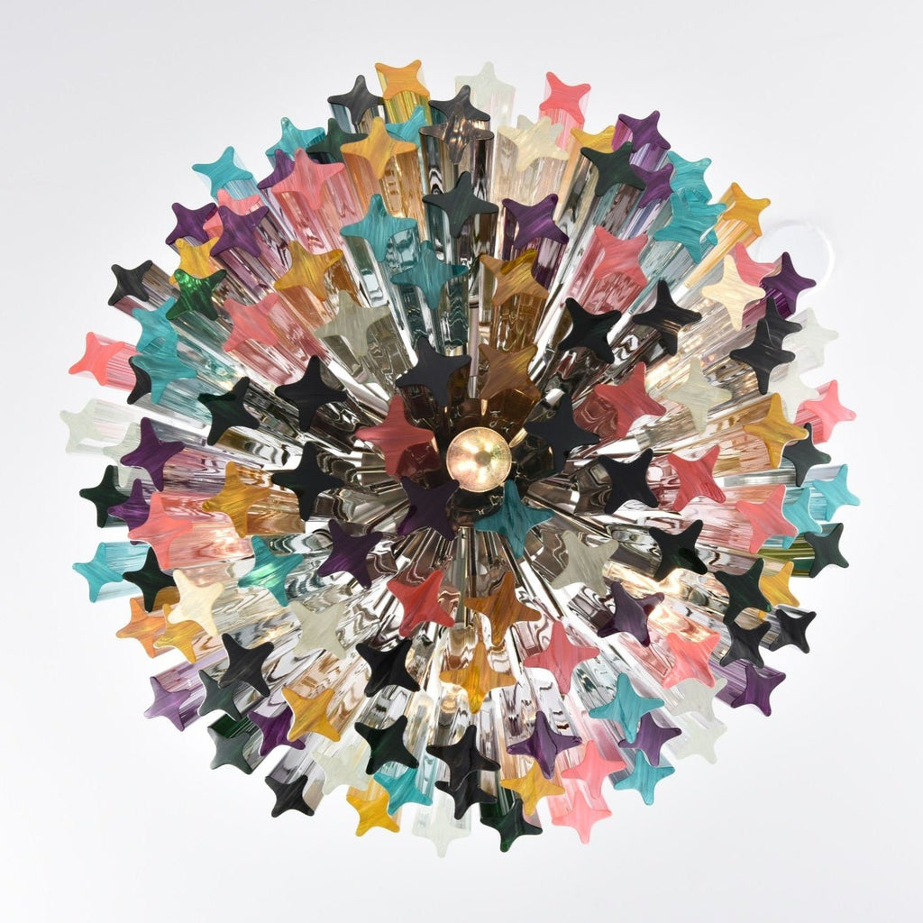 Prismatic Glass Colorful Chandelier Glass lighting by Bling Lighting Studio