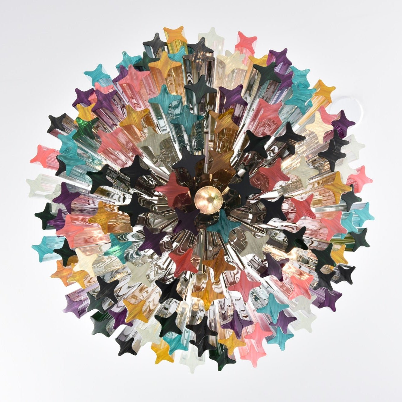 Prismatic Glass Colorful Chandelier Glass lighting by Bling Lighting Studio