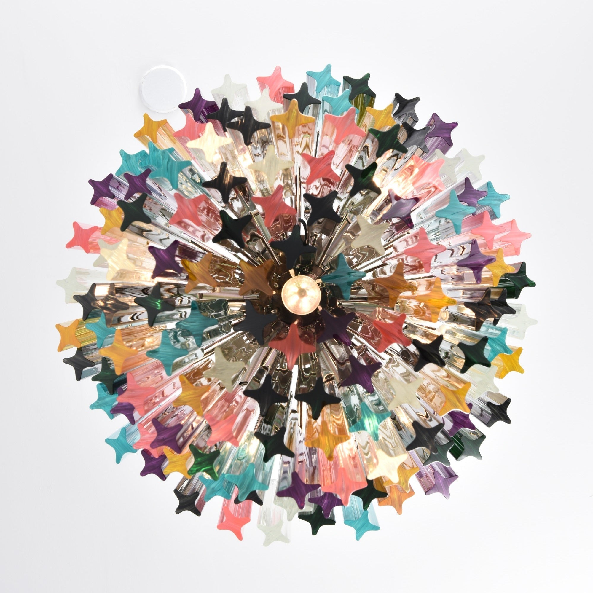 Prismatic Glass Colorful Chandelier Glass lighting by Bling Lighting Studio