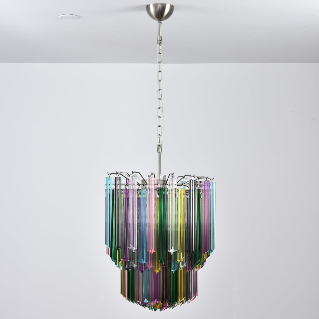 Prismatic Glass Colorful Chandelier Glass lighting by Bling Lighting Studio