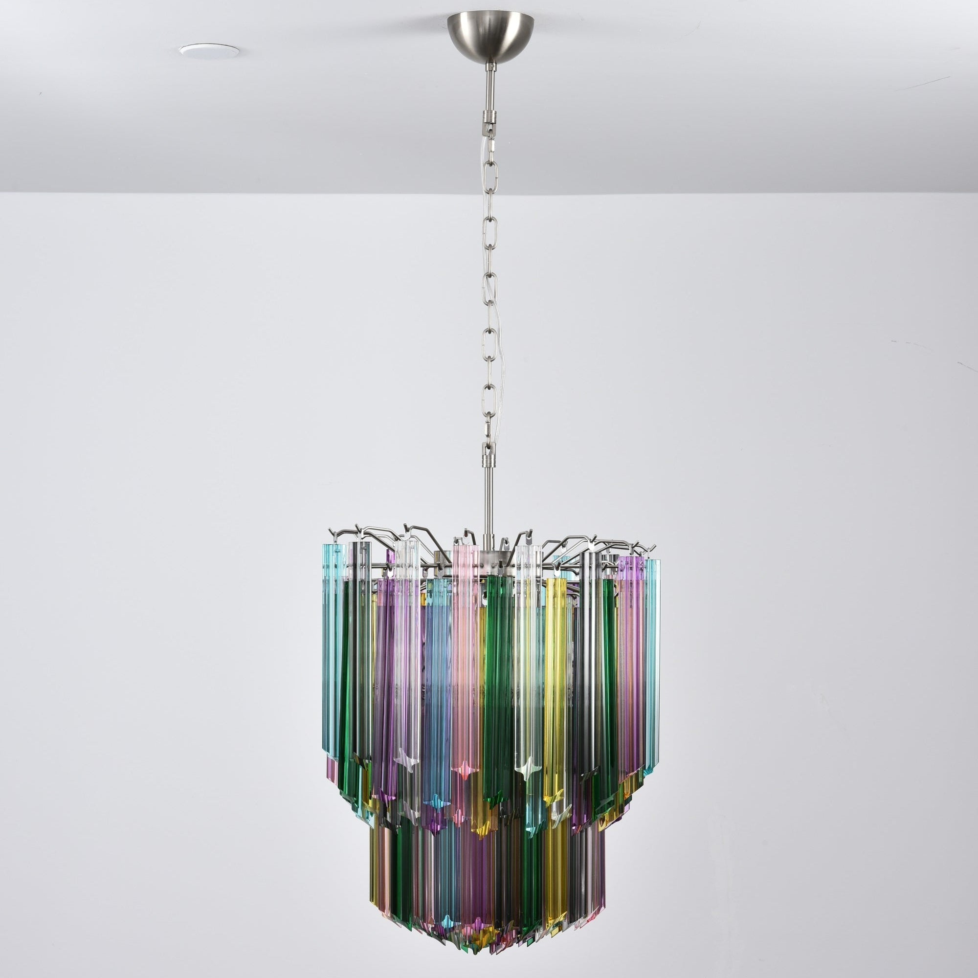Prismatic Glass Colorful Chandelier Glass lighting by Bling Lighting Studio