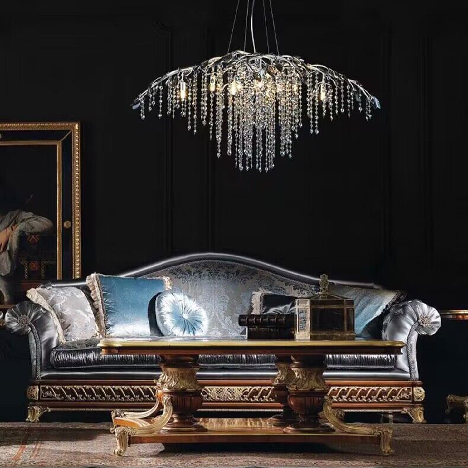 New Luxury Branch Crystal Pendant Chandelier Designer Creative Art Dining Room/Living Room Light Fixture by Bling Lig...