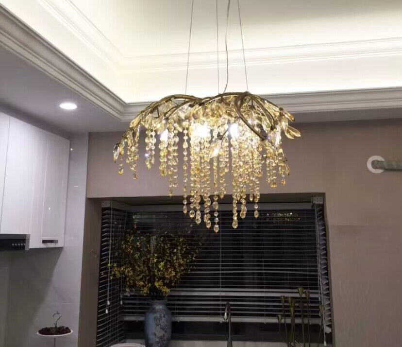 New Luxury Branch Crystal Pendant Chandelier Designer Creative Art Dining Room/Living Room Light Fixture by Bling Lig...