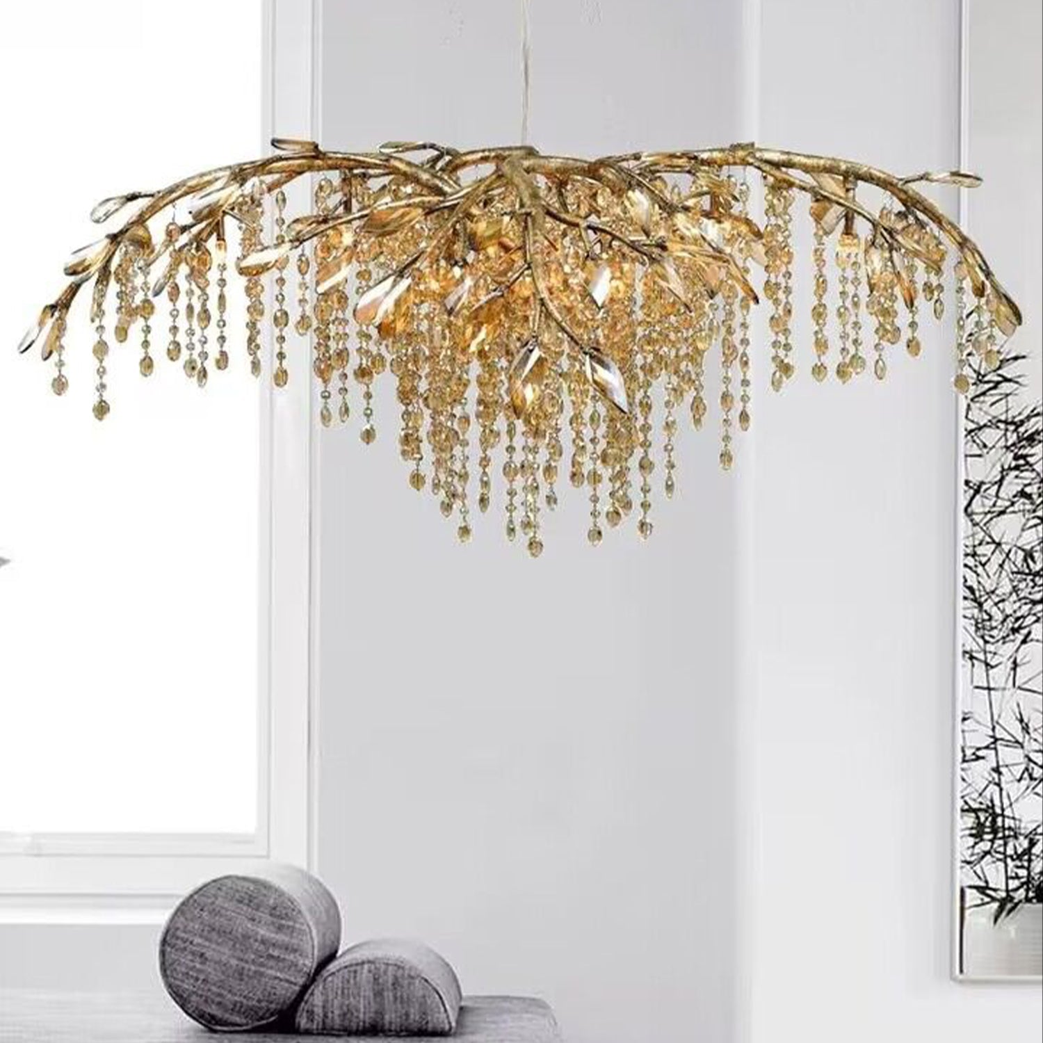 New Luxury Branch Crystal Pendant Chandelier Designer Creative Art Dining Room/Living Room Light Fixture by Bling Lig...