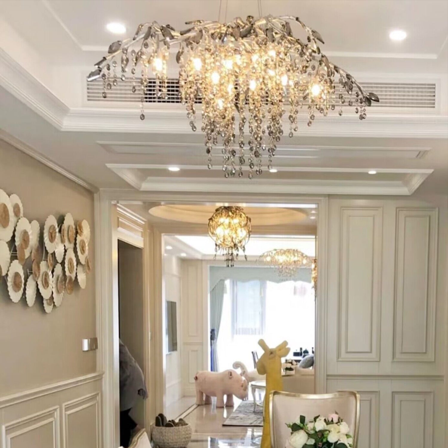 New Luxury Branch Crystal Pendant Chandelier Designer Creative Art Dining Room/Living Room Light Fixture by Bling Lig...