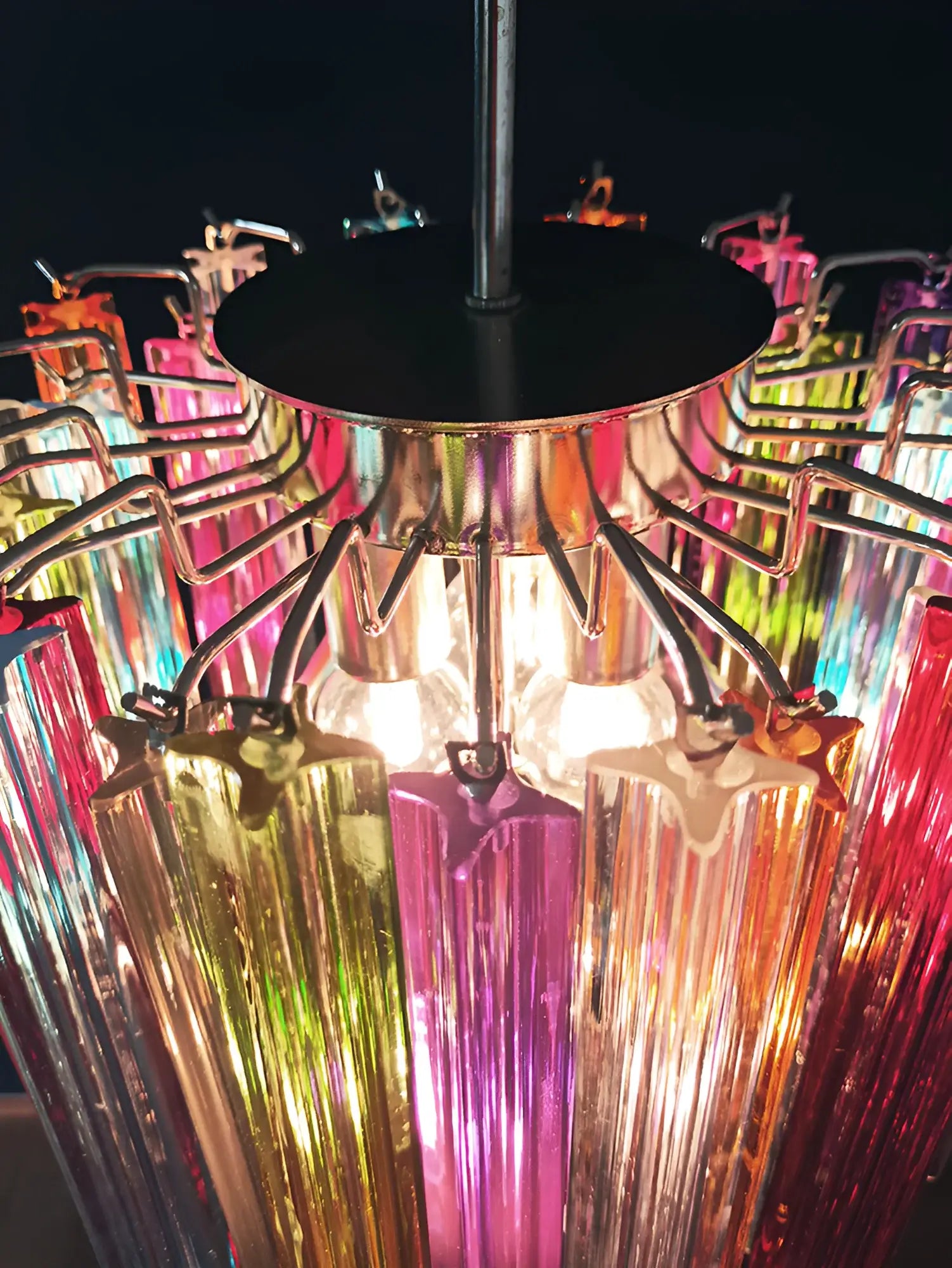 Quadriedri Murano Prisms Multicolored Chandelier product image