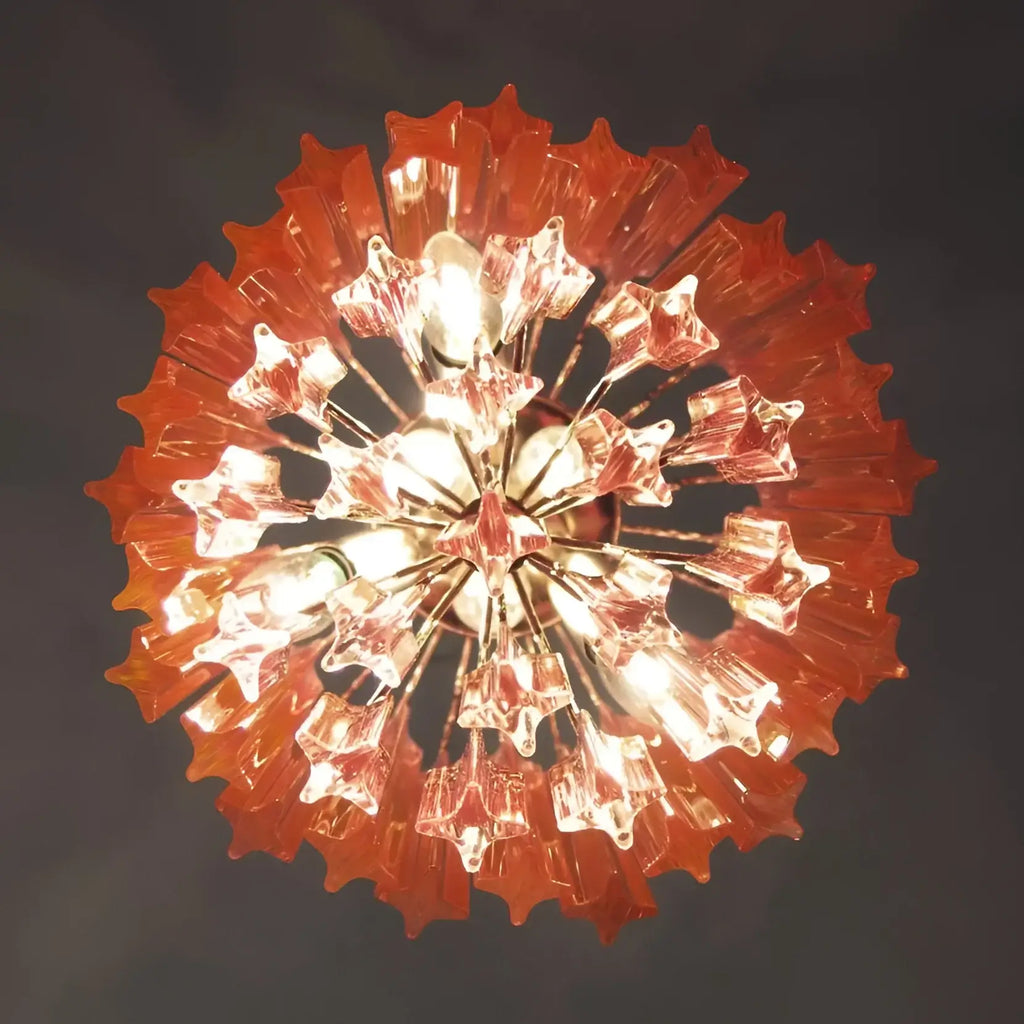 Quadriedri Murano Prisms Pink Chandelier product image