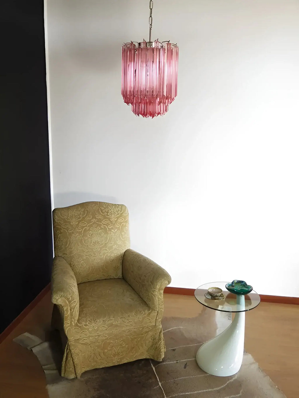 Quadriedri Murano Prisms Pink Chandelier product image
