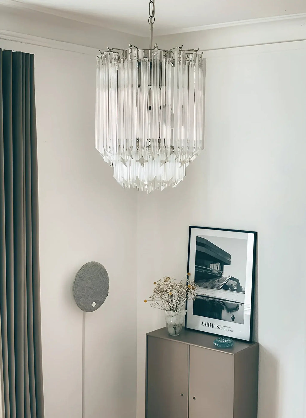 Quadriedri Murano Prisms Transparant Chandelier product image