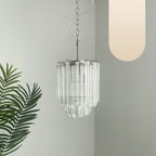 Quadriedri Murano Prisms Transparant Chandelier product image