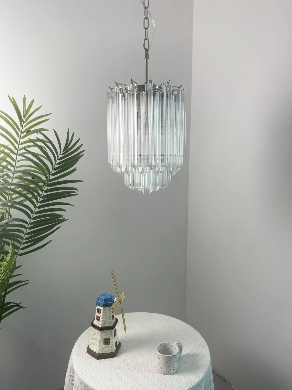 Quadriedri Murano Prisms Transparant Chandelier additional product view