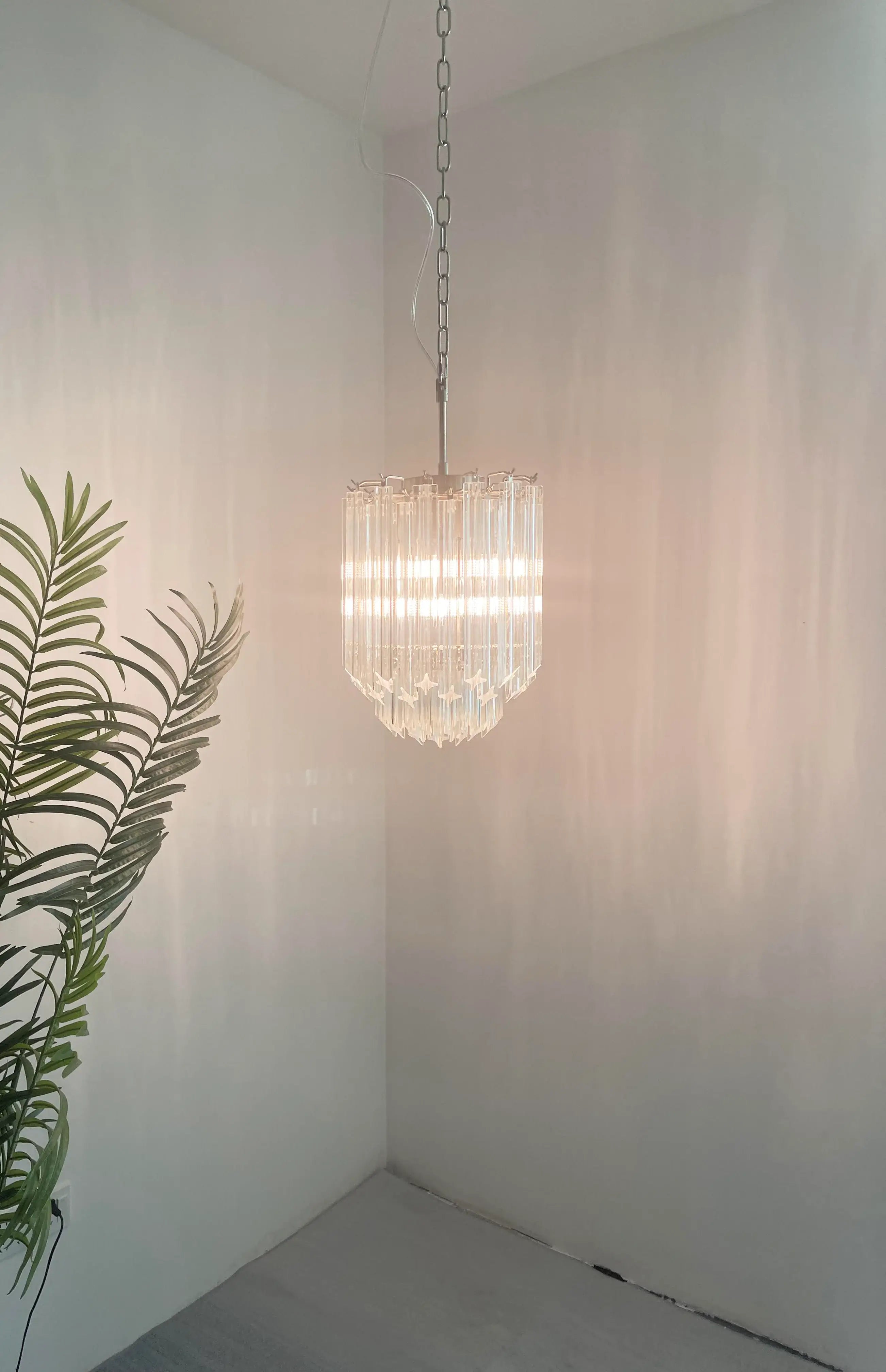 Quadriedri Murano Prisms Transparant Chandelier product image