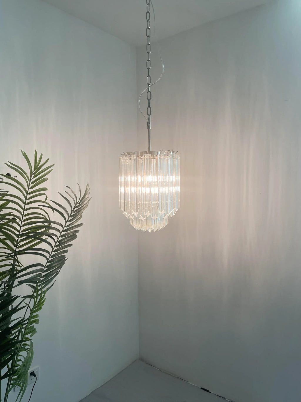 Quadriedri Murano Prisms Transparant Chandelier product image