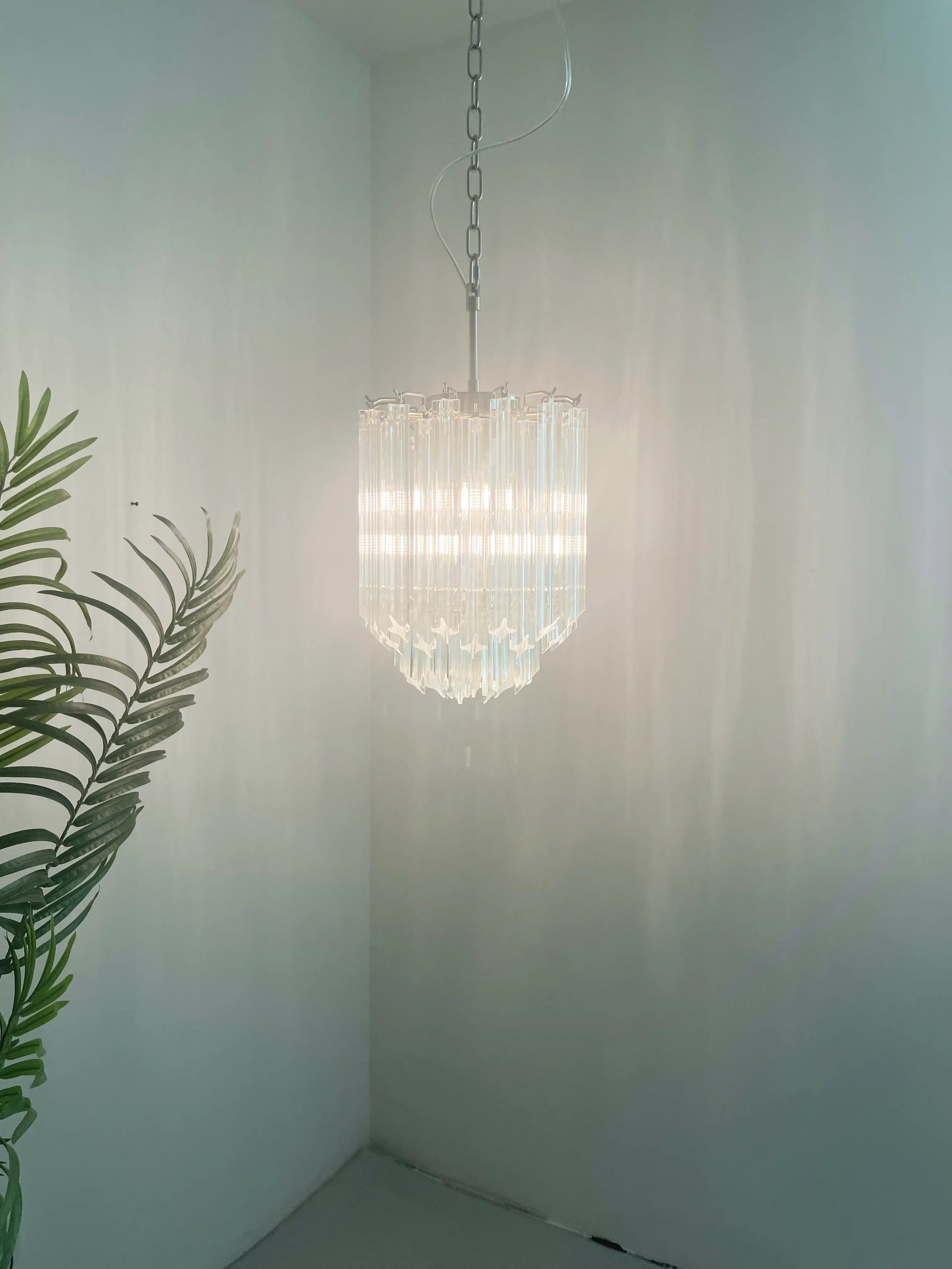 Quadriedri Murano Prisms Transparant Chandelier product image