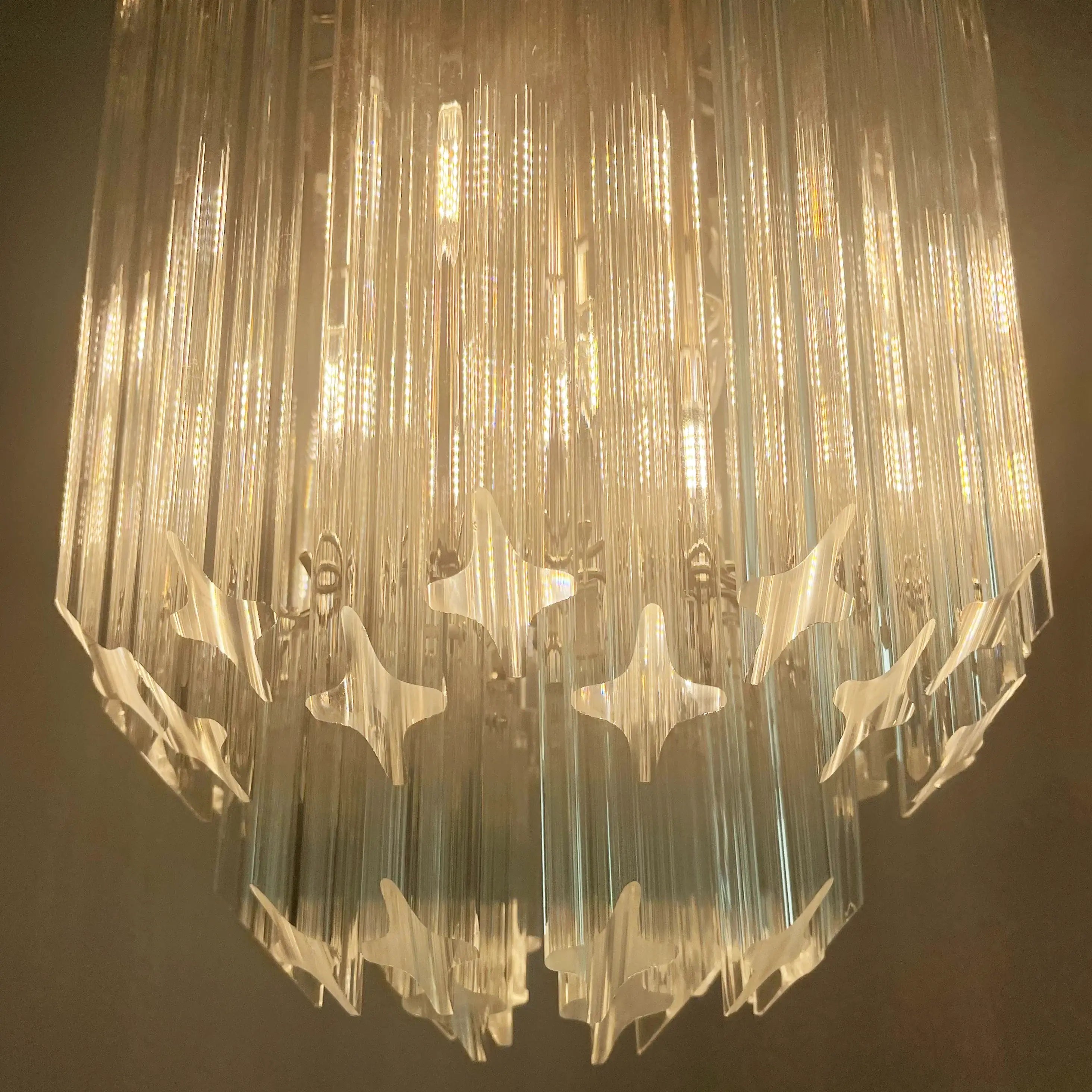 Quadriedri Murano Prisms Transparant Chandelier product image