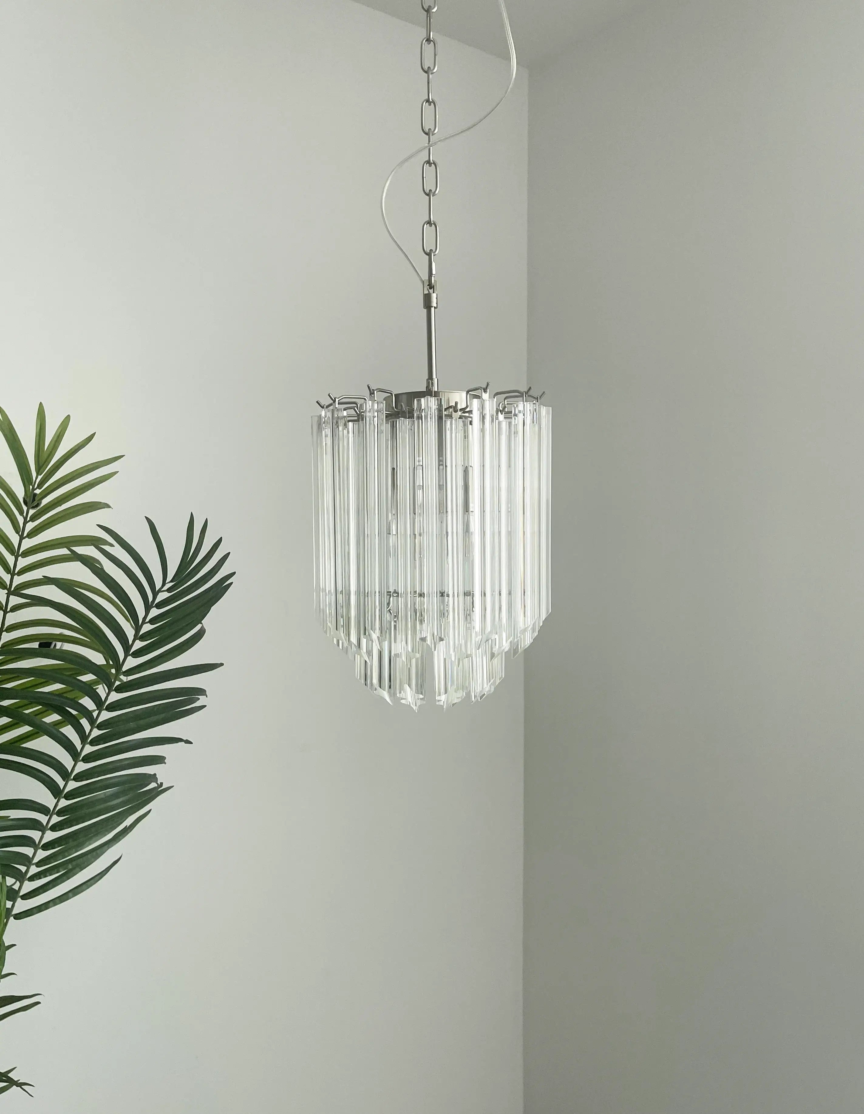Quadriedri Murano Prisms Transparant Chandelier product image