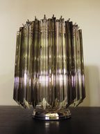 Murano Table Lamp | 24 Clear Smoked Prism Glass | Set of 2