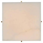 Large 'Titan 4' Alabaster Wall or Ceiling Lamp Flush Mount by Bling Lighting Studio