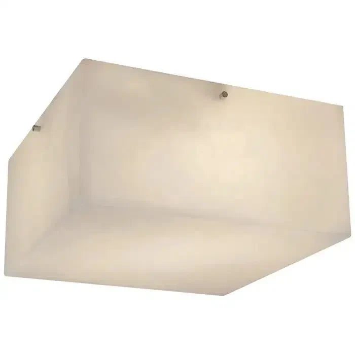 Large 'Titan 4' Alabaster Wall or Ceiling Lamp Flush Mount by Bling Lighting Studio