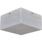 Large 'Titan 4' Alabaster Wall or Ceiling Lamp Flush Mount by Bling Lighting Studio