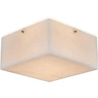 Large 'Titan 4' Alabaster Wall or Ceiling Lamp Flush Mount by Bling Lighting Studio