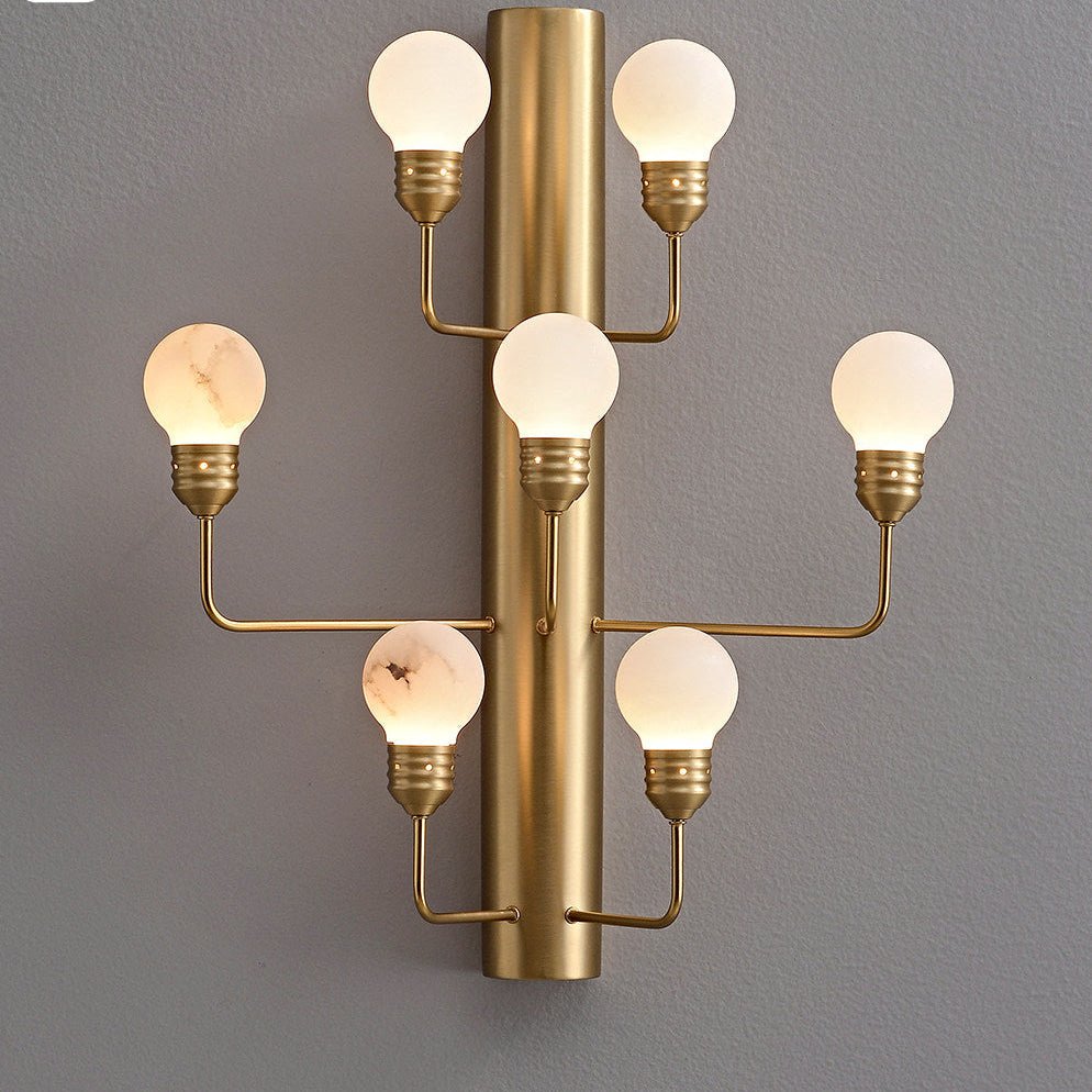 Raggiera Alabaster Globe Wall Sconce