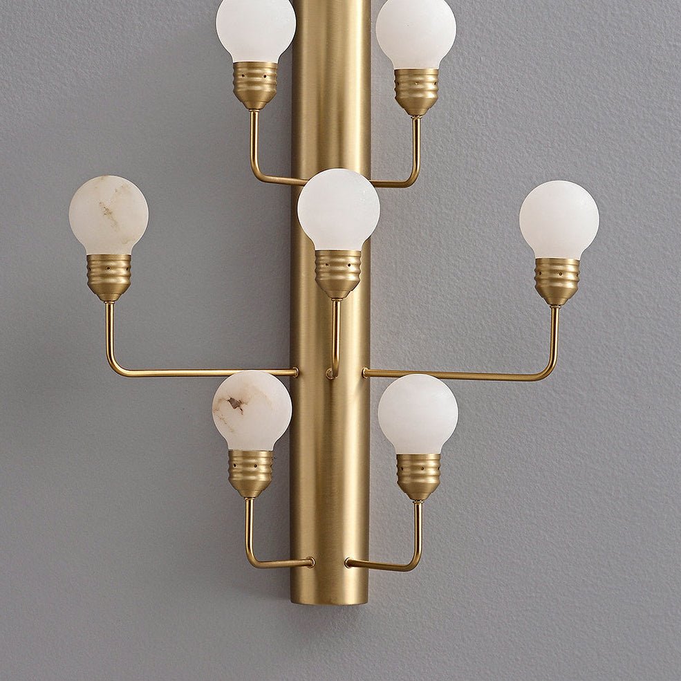 Raggiera Alabaster Globe Wall Sconce
