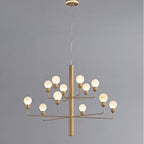 Raggiera Tiered Alabaster Globe Chandelier
