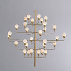 Raggiera Tiered Alabaster Globe Chandelier