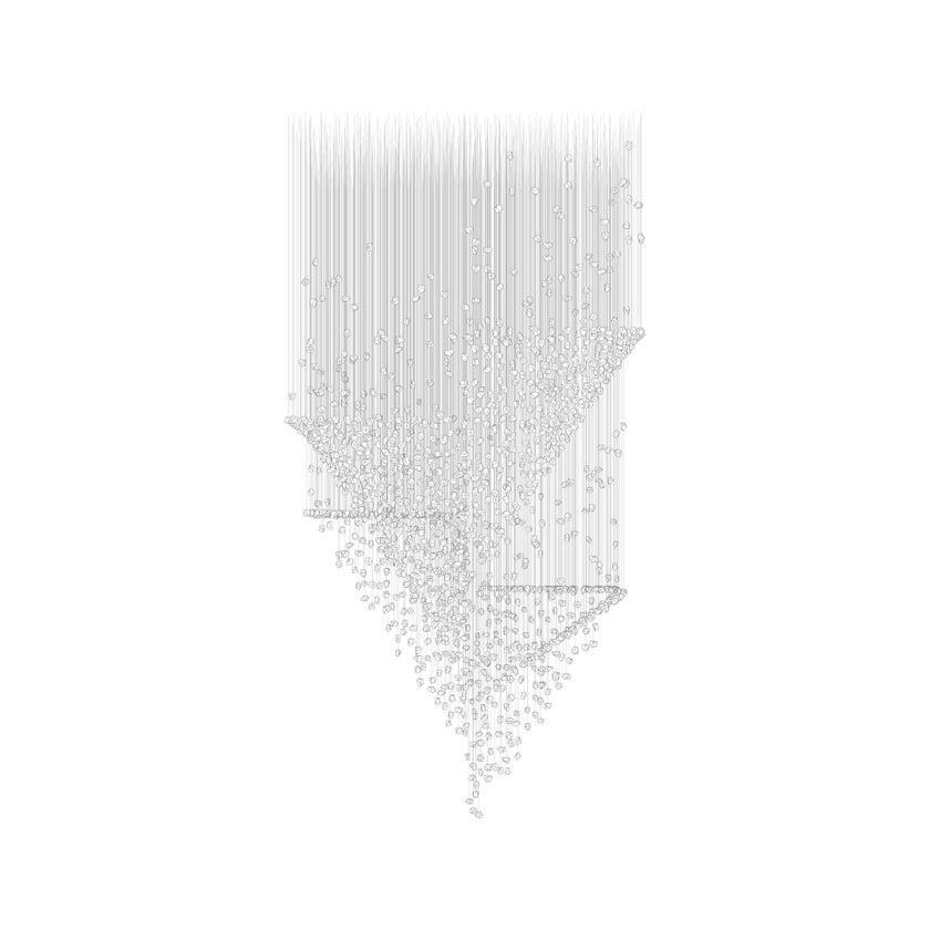 Raw Crystal Customize Chandelier