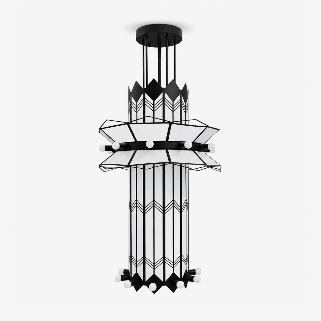 Rayonne Art Deco Pendant Chandelier