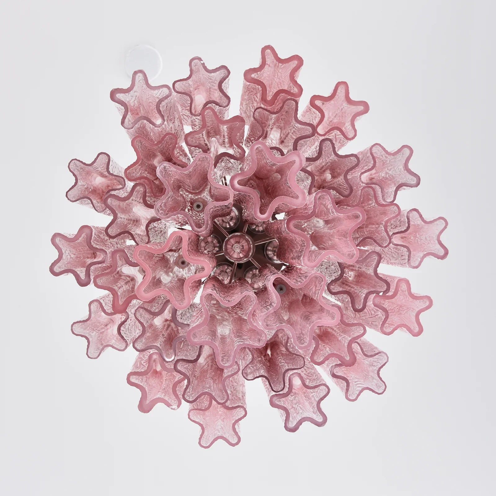 Gradient Red Murano Glass Tube Chandelier product image