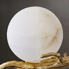 Retro Twigs Round Alabaster Branch Wall Lamp product image