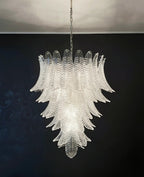 Modern Rosalind Murano Clear Felci Glass Chandelier product image