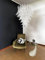 Modern Rosalind Murano Clear Felci Glass Chandelier product image