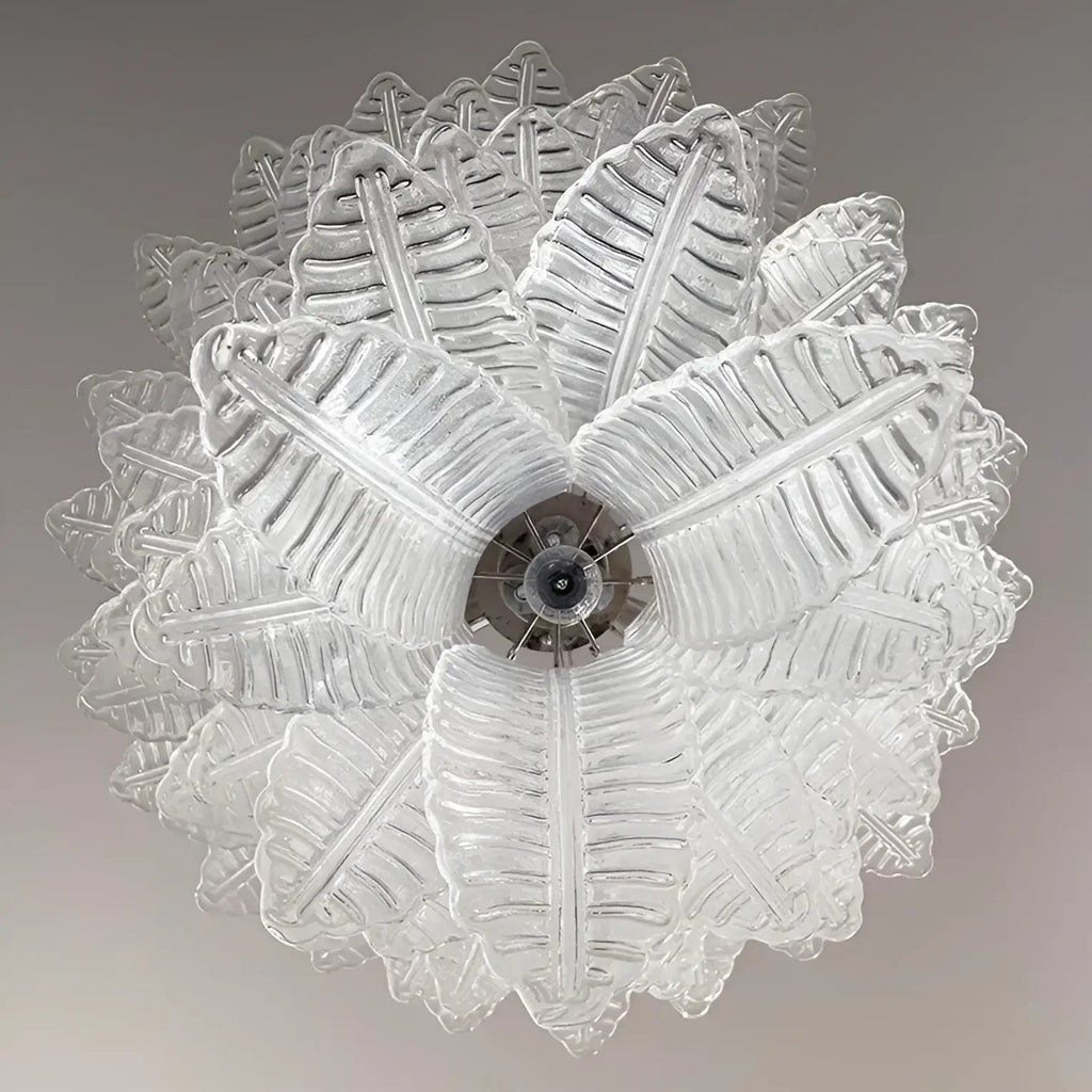 Modern Rosalind Murano Clear Felci Glass Chandelier product image