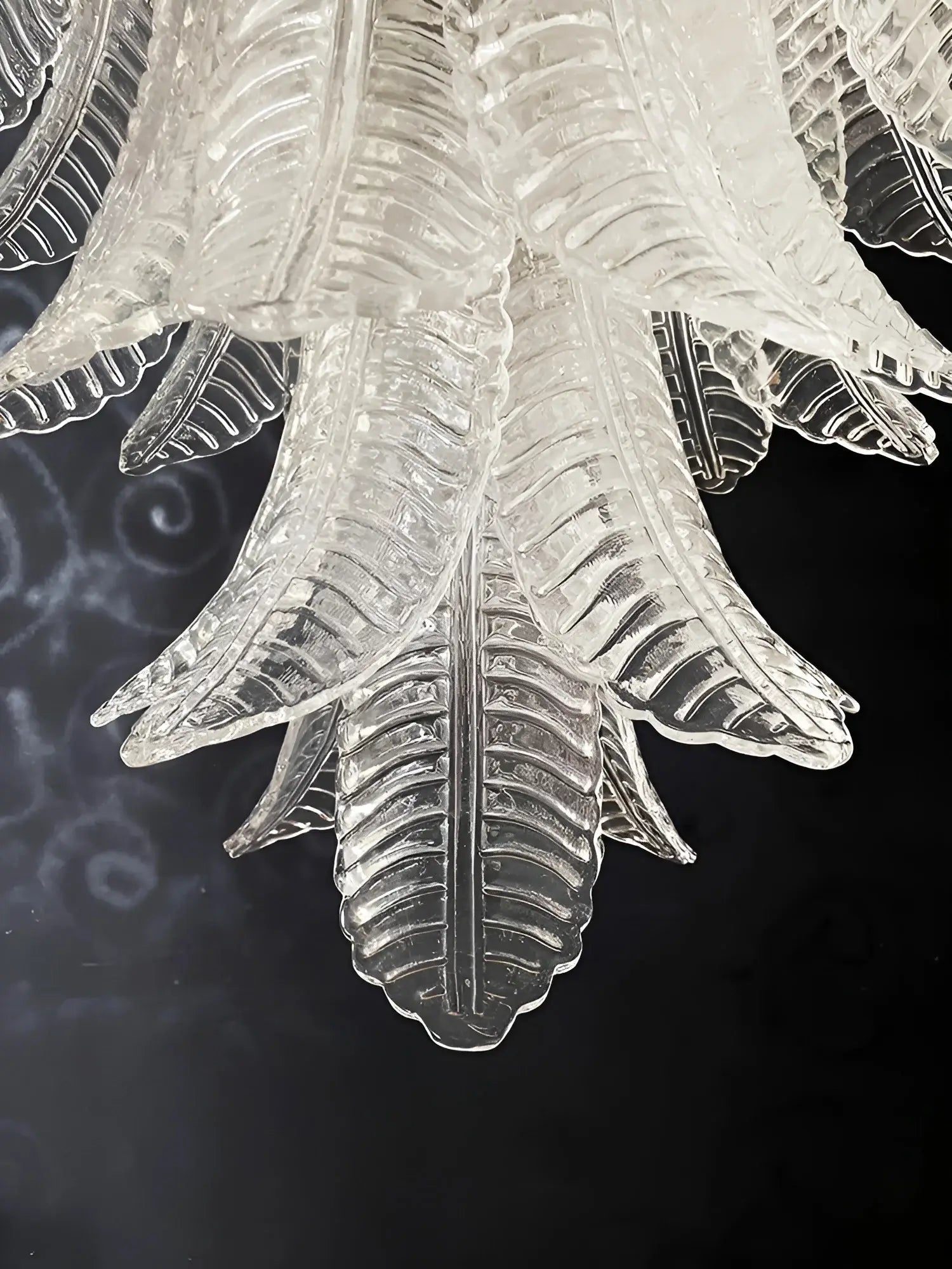 Modern Rosalind Murano Clear Felci Glass Chandelier product image