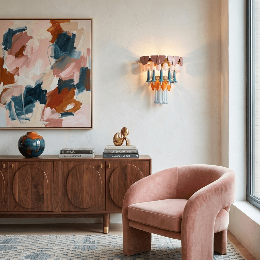 Roselle Ceramic Fringe Wall Lamp