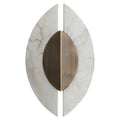 Alabaster Wall Sconce "Shield"