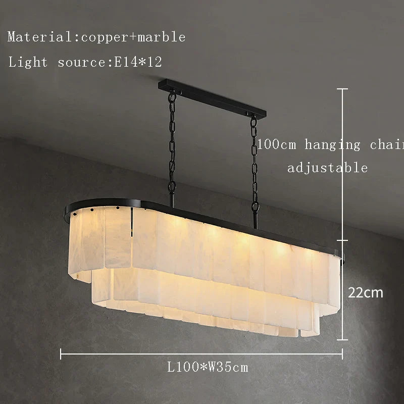 Marbella Alabaster Dining Chandelier product image