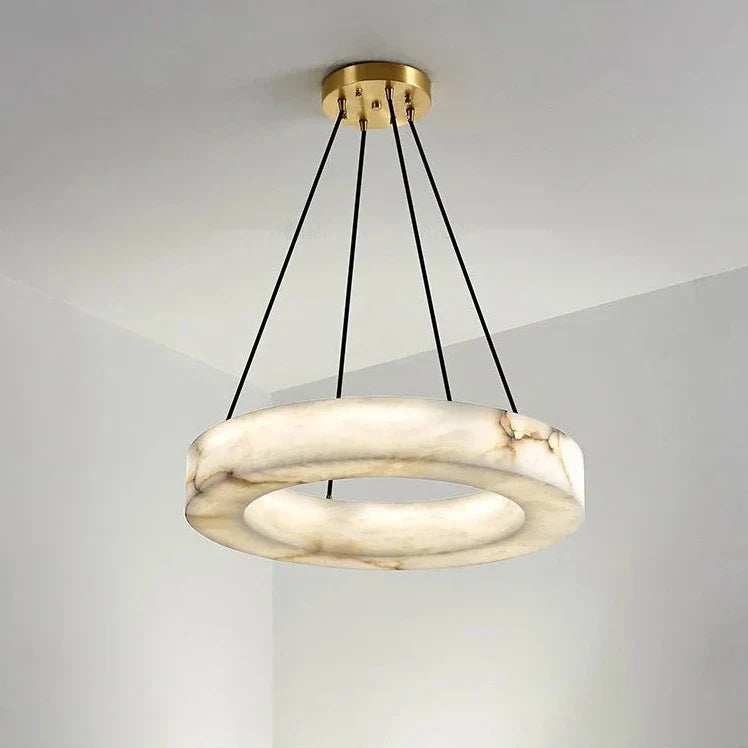 Palmer Alabaster Chandelier by Bling Lighting Studio
