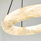 Trenton Alabaster Chandelier 20" material and finish detail